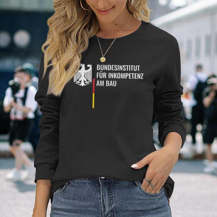 German Federal Institute For Incompetence Am Bau Pfusch Am Bau Langarmshirts Geschenke für Sie