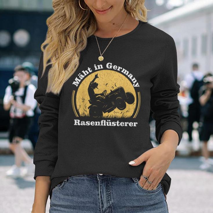 With German Lawnmower Lawn Mowing Langarmshirts Geschenke für Sie