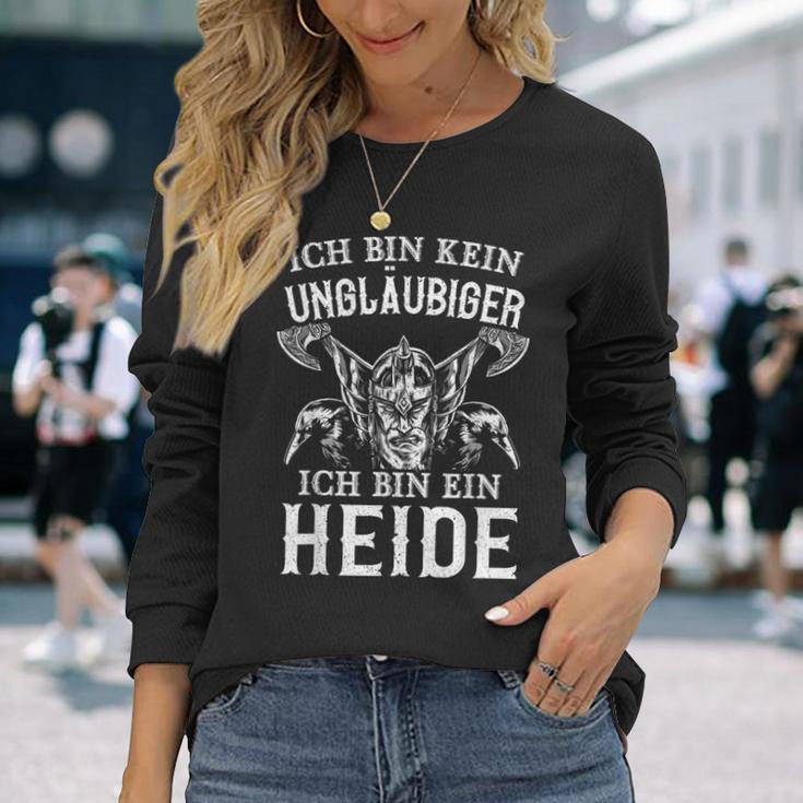 Germaniking Ich Bin Kein Unbelubiger Ich Bin Ein Heide Langarmshirts Geschenke für Sie