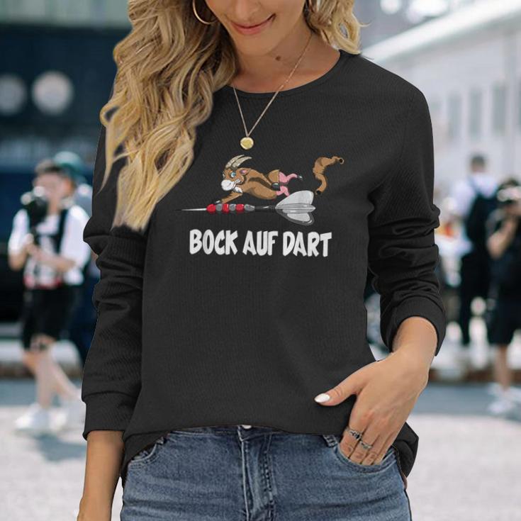 Goat Bock On Dart Game Dart Player Langarmshirts Geschenke für Sie