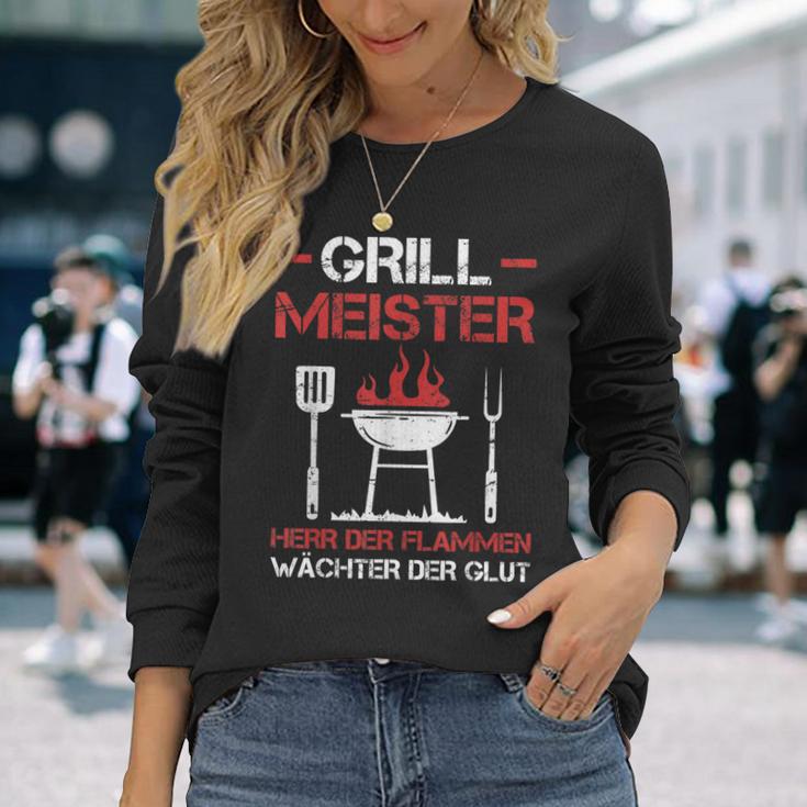 Grillmeister Lord Of The Flames Barbecue Party Barbecue S Langarmshirts Geschenke für Sie