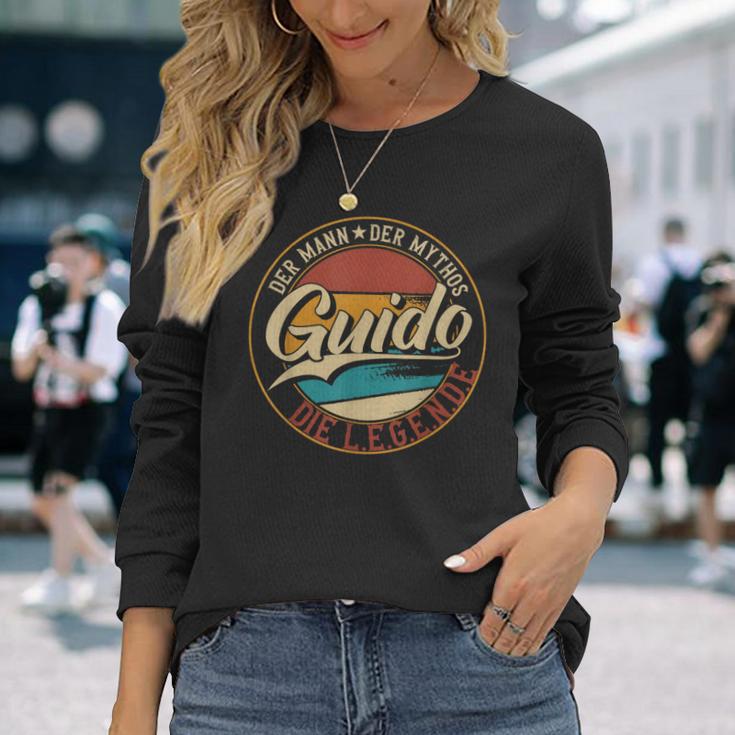 Guido The Man Of Mythos The Legend First Name Langarmshirts Geschenke für Sie