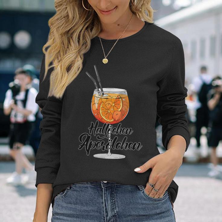 Hallöchen Aperölchen Spritz Party Carnival Club Langarmshirts Geschenke für Sie