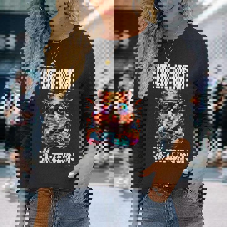 Hamster Nerv Nicht Bin Am Zocken Am Zocken Gaming Langarmshirts Geschenke für Sie