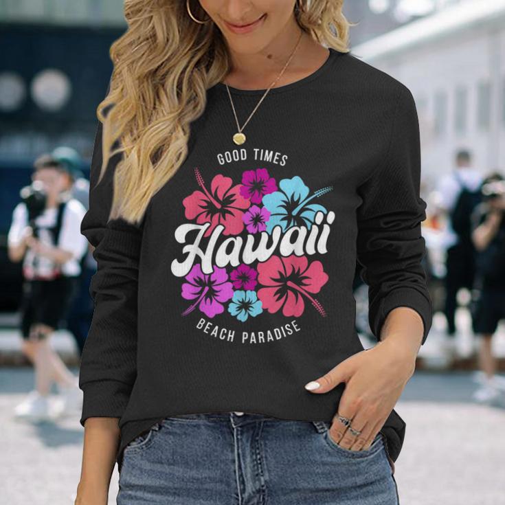 Hawaii Waikiki Surfing Langarmshirts Geschenke für Sie