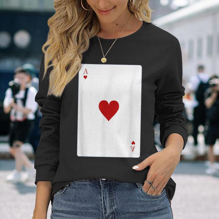 Heart Ace Costume Langarmshirts Geschenke für Sie