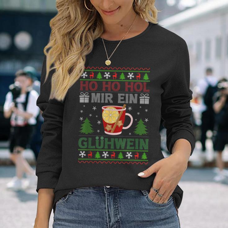 Ho Ho Hol Mir Mal Ein Glühwein Langarmshirts Geschenke für Sie