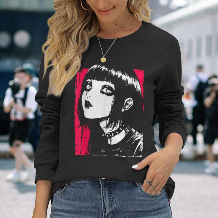 Horror Anime Manga Japan Japanese Creepy Kawaii Goth Punk Langarmshirts Geschenke für Sie