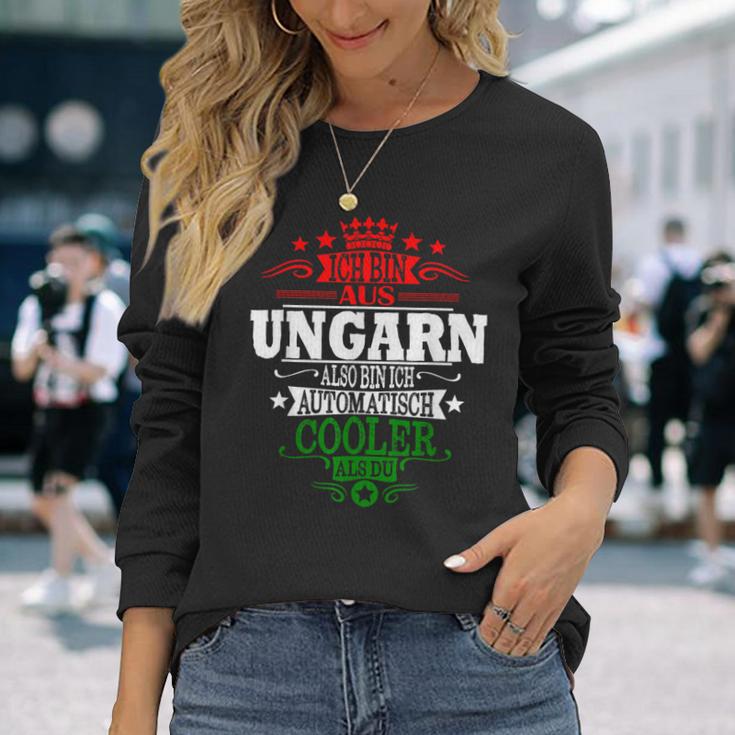 For Hungarian Hungary Langarmshirts Geschenke für Sie