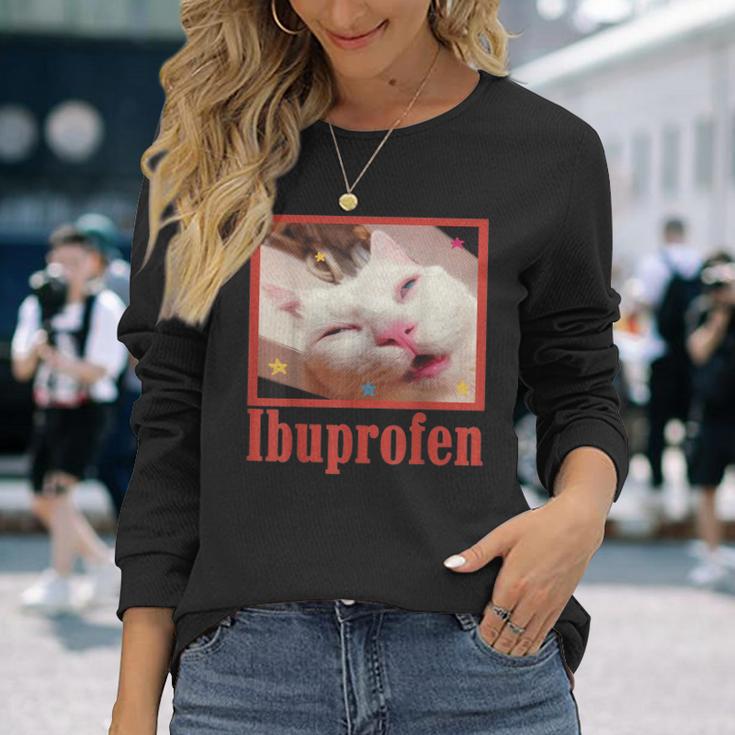 Ibuprofen Cat Meme Langarmshirts Geschenke für Sie