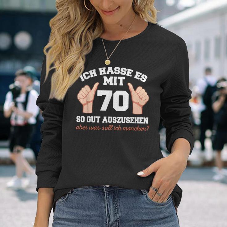 Ich Hasse Es Mit 70 So Gut Aushlen 70 Jahre 70Th Birthday Langarmshirts Geschenke für Sie