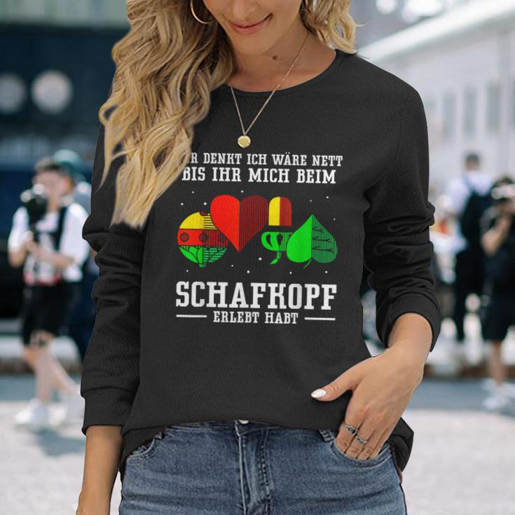 Ihr Denkt Ich Wäre Nett Sheepkopf Langarmshirts Geschenke für Sie