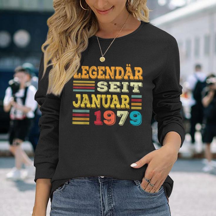 Januar 1979 Lustige Geschenke 46 Geburtstag Langarmshirts Geschenke für Sie