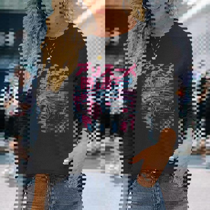 Japanese Street Racing Kanji Car Retro Jdm Tuner Japanese Long Sleeve T-Shirt Gifts for Her Japanese Street Racing Kanji Car Retro Jdm Tuner Japanese Long Sleeve T-Shirt Gifts for Her