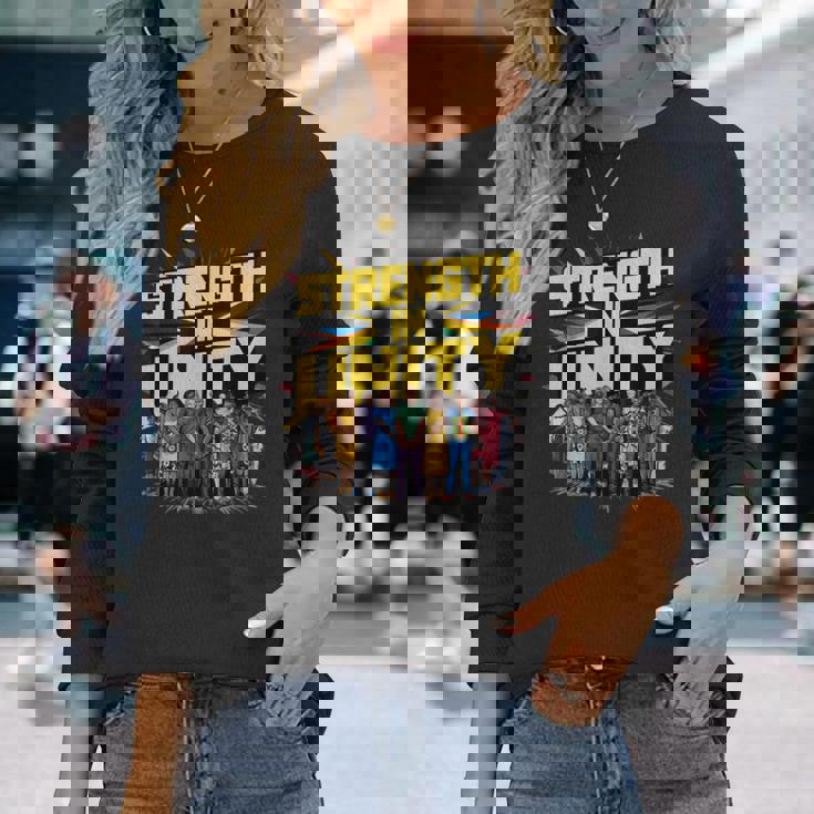 Juneteenth 1865 A Legacy Of Strength In Unity And Freedom Long Sleeve T-Shirt Gifts for Her