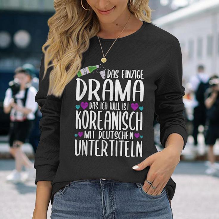 K-Drama Korean Dramen Movies Series Saying Langarmshirts Geschenke für Sie