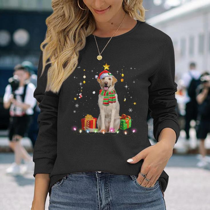 Labrador Retriever Dog Tree Christmas Jumper Xmas Dogs Langarmshirts Geschenke für Sie