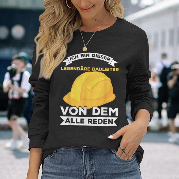 Legendary Construction Manager Builder Construction Site Saying Langarmshirts Geschenke für Sie