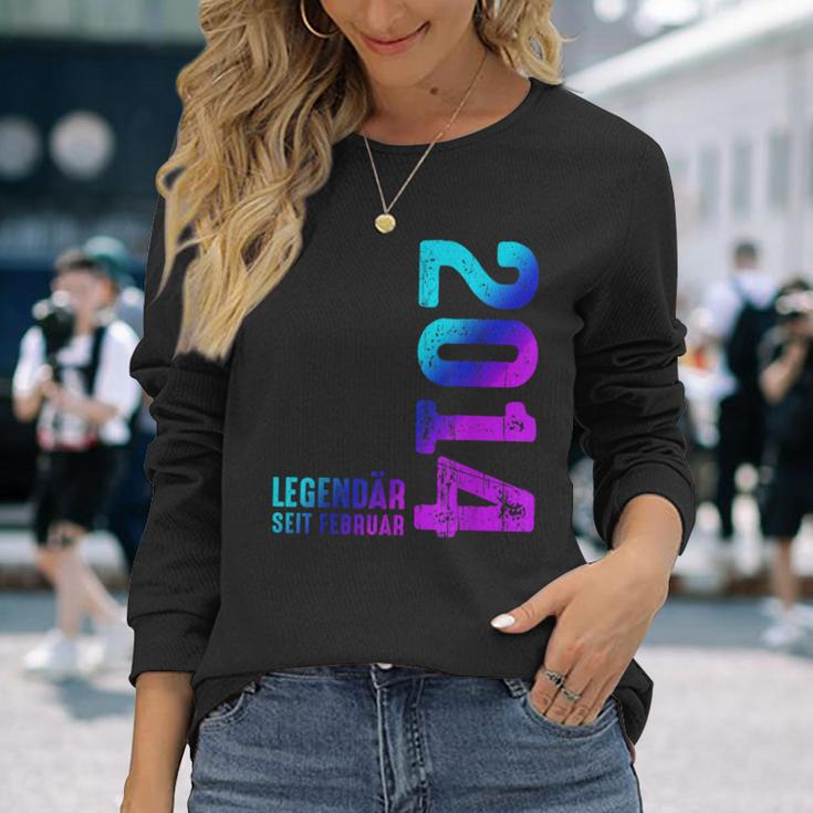 Legendary Since February 2014 Birthday Limited Edition Langarmshirts Geschenke für Sie