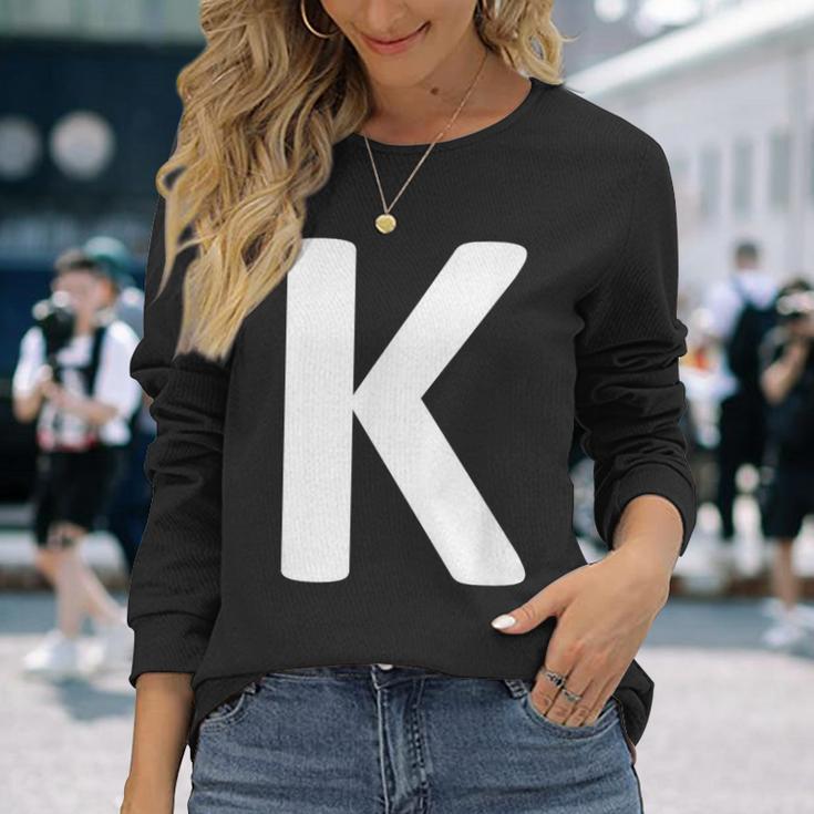 Letter K Langarmshirts Geschenke für Sie