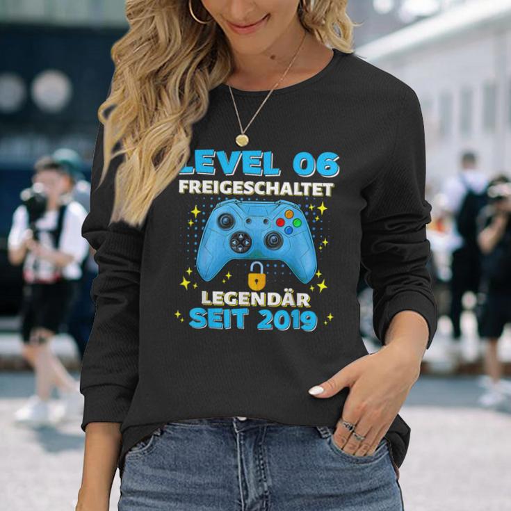 Level 6 Jahre Geburtstags Junge Gamer 2019 Geburtstag Langarmshirts Geschenke für Sie