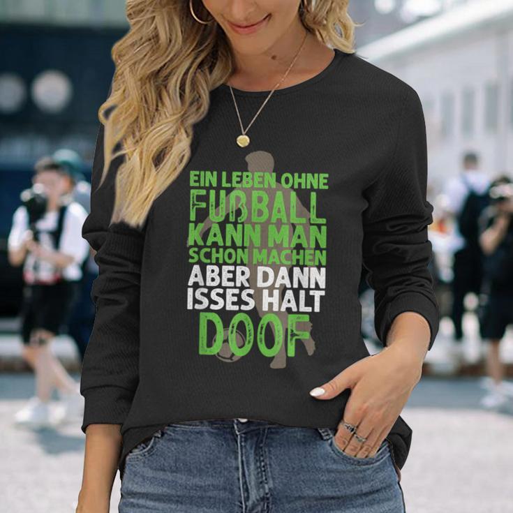 A Life Without Football Football Player Langarmshirts Geschenke für Sie