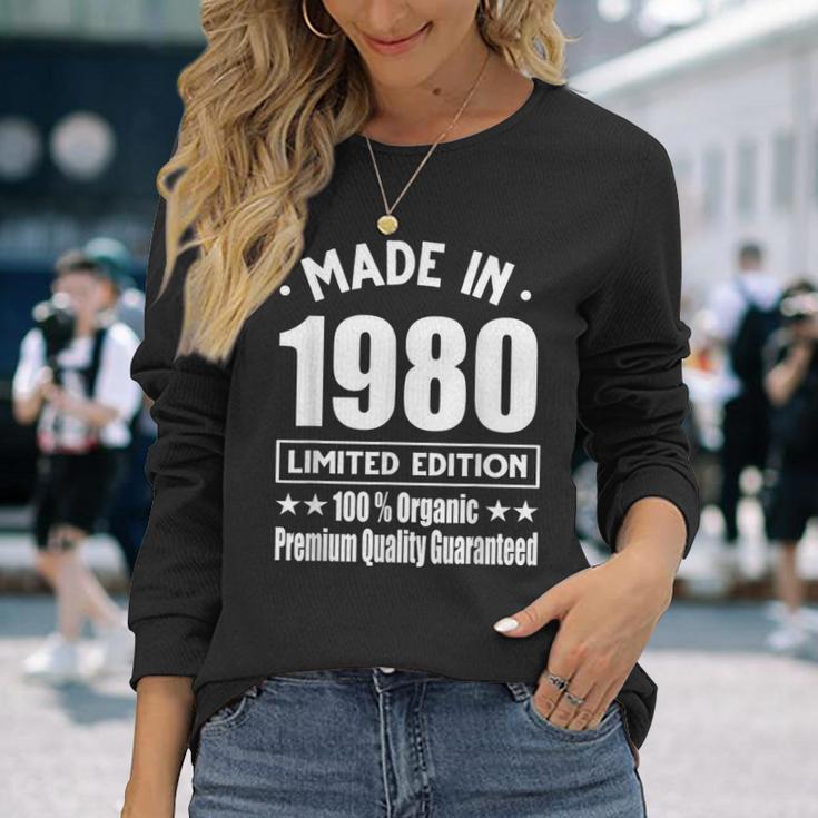 Limited Edition 1980 Birthday 1980 Geboren Jahrgang 1980 Langarmshirts Geschenke für Sie