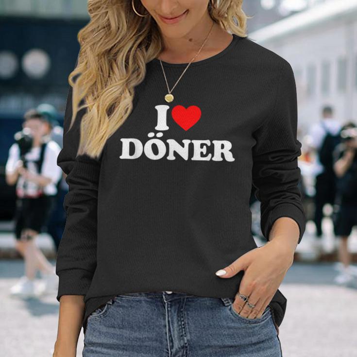 I Love Doner With I Love Doner Motif Langarmshirts Geschenke für Sie