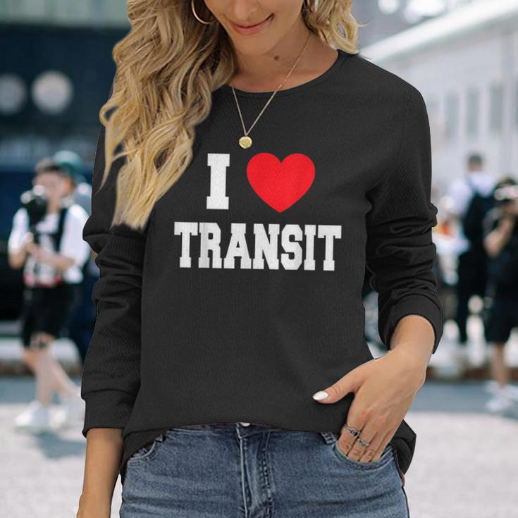 I Love Transit Langarmshirts Geschenke für Sie