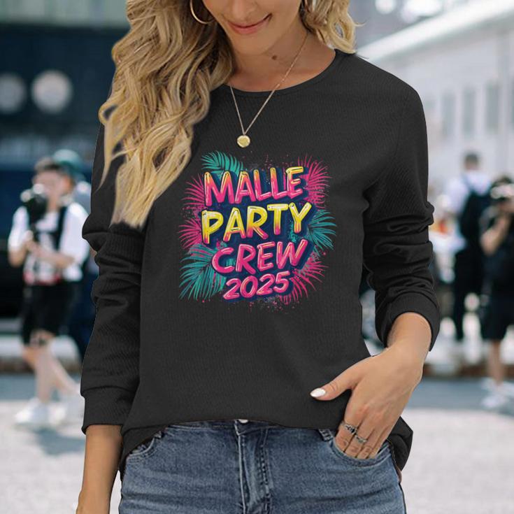 Malle 2025 Malle Party Crew 2025 For Holidaymakers Langarmshirts Geschenke für Sie