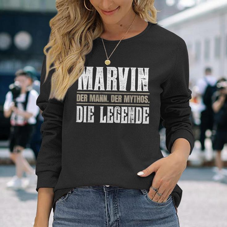 Marvin First Name Name Marvin Langarmshirts Geschenke für Sie