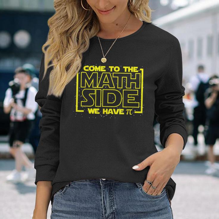 Come To The Math Page We Have Pi Math ers Langarmshirts Geschenke für Sie