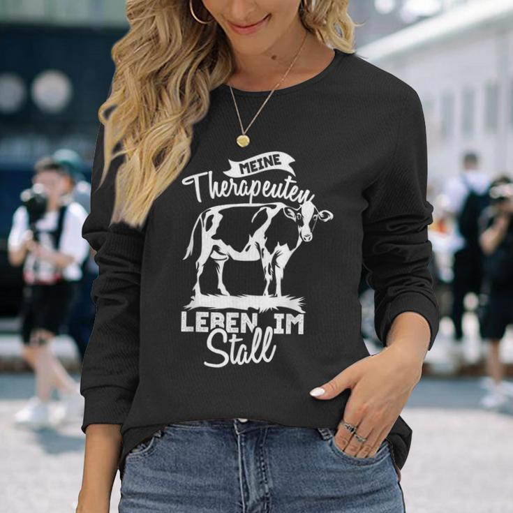 Meine Therapeuten Leben Im Stall Livebreeding Cows Langarmshirts Geschenke für Sie