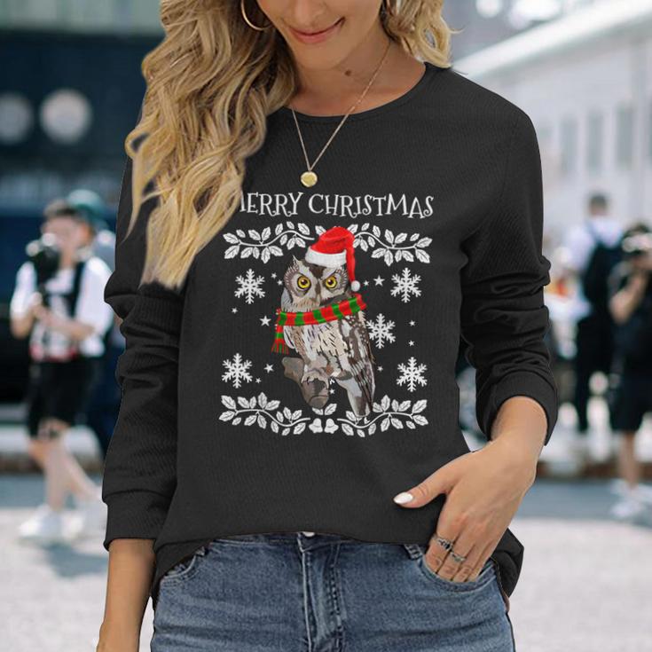 Merry Christmas Ornament Whiskered Screech-Owl Ugly Xmas Long Sleeve T-Shirt Gifts for Her Merry Christmas Ornament Whiskered Screech-Owl Ugly Xmas Long Sleeve T-Shirt Gifts for Her