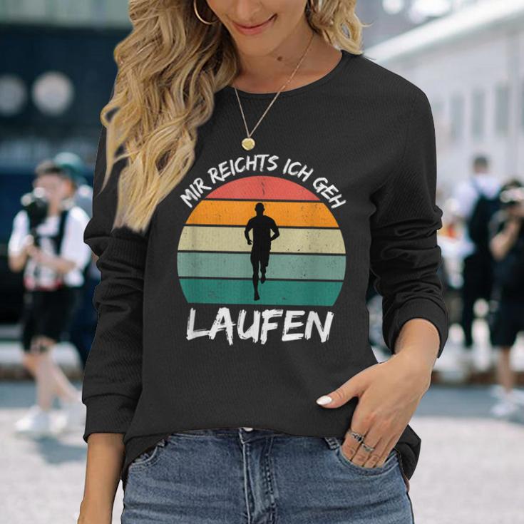 Mir Reichts Ich Geh Laufen Jogging Runner Slogan Langarmshirts Geschenke für Sie