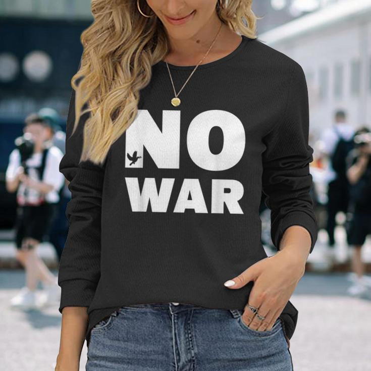 No War Peace No War No War Langarmshirts Geschenke für Sie