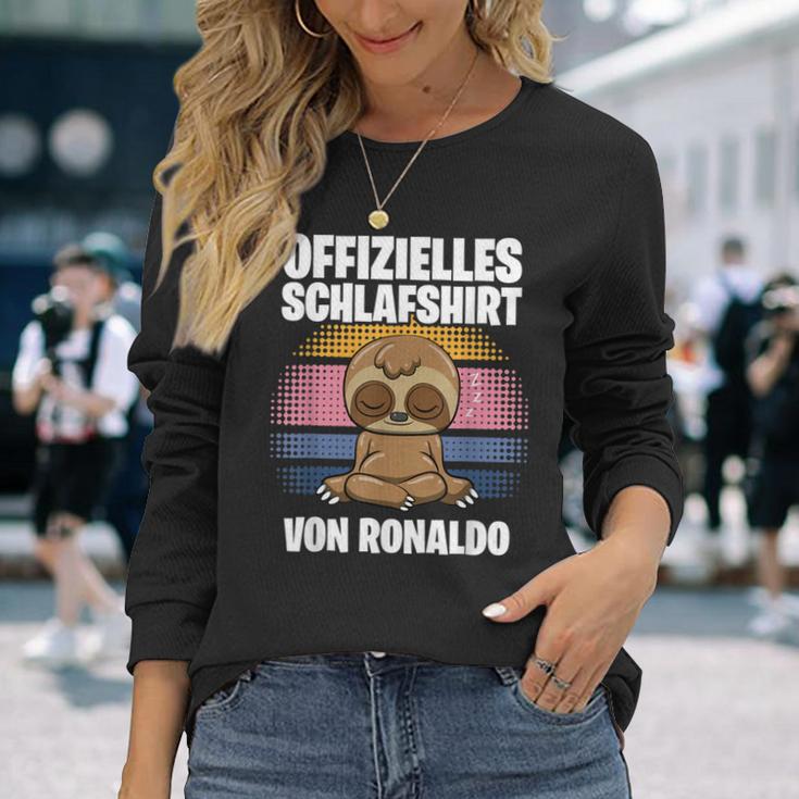 Official Ronaldo Sleep Personalised S Langarmshirts Geschenke für Sie