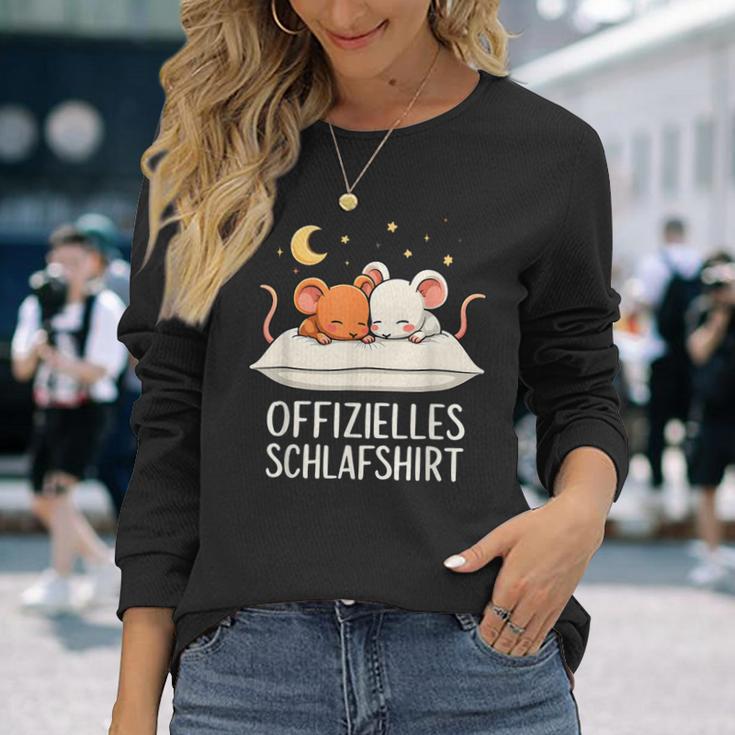 Official Sleep Mouse Mice Langarmshirts Geschenke für Sie