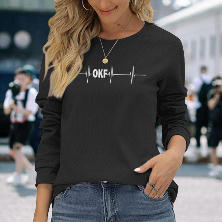 Okf Heartbeat Location Control Langarmshirts Geschenke für Sie