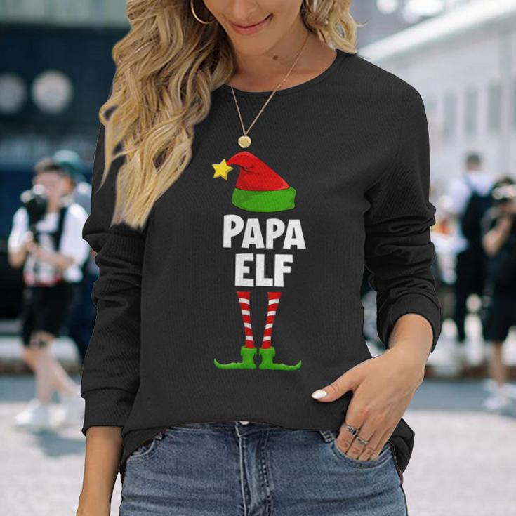 Papa Elf Partner Look Family Elves Outfit Xmas Christmas Langarmshirts Geschenke für Sie