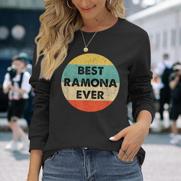 Ramona First Name Langarmshirts Geschenke für Sie