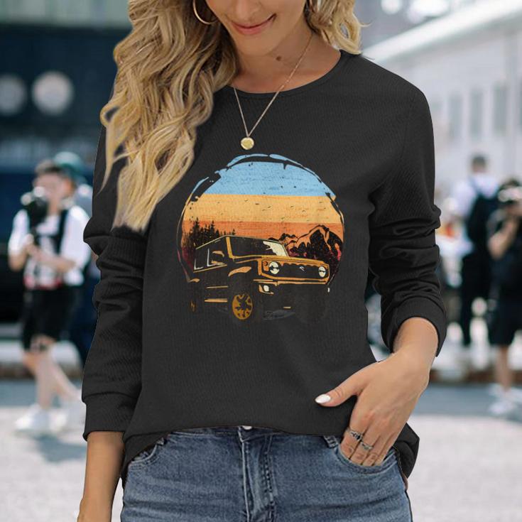 Retrointage Style Fits Jimny Gj Jb74 Fans Off Road Langarmshirts Geschenke für Sie