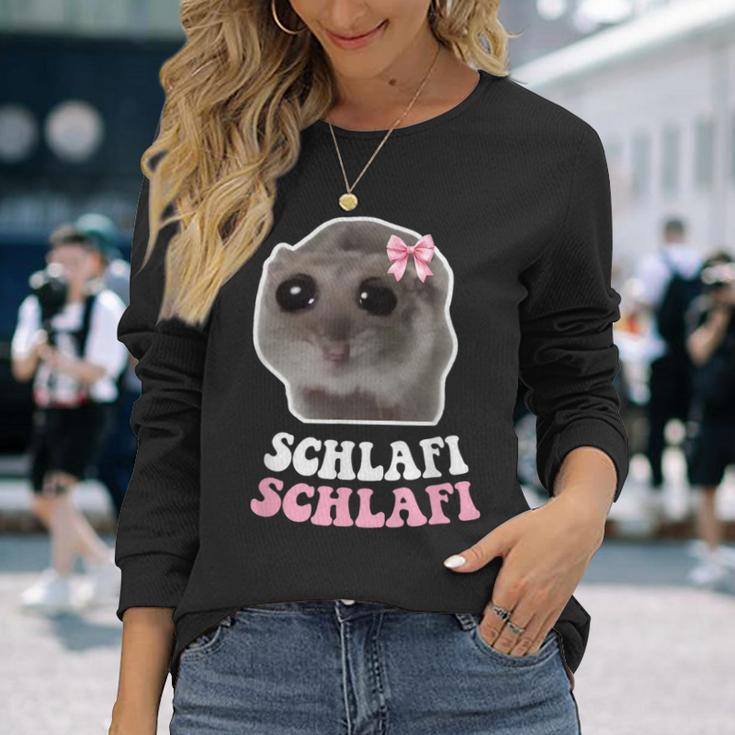 Sad Hamster Hampter Schlafi Schlafi Sad Hamster Meme Langarmshirts Geschenke für Sie