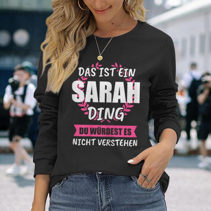 Sarah Name First Name Langarmshirts Geschenke für Sie