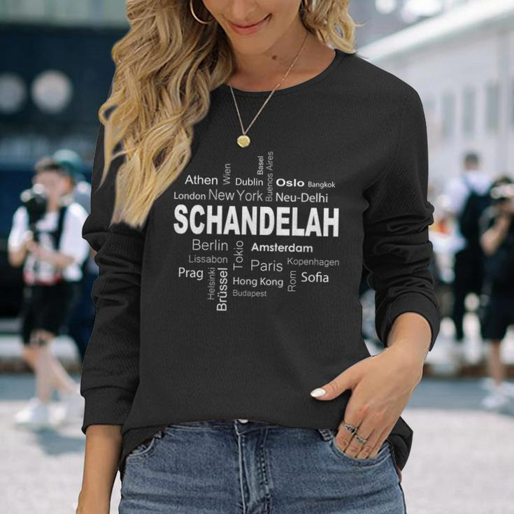 Schandelah New York Berlin Schandelah Meine Hauptstadt Langarmshirts Geschenke für Sie