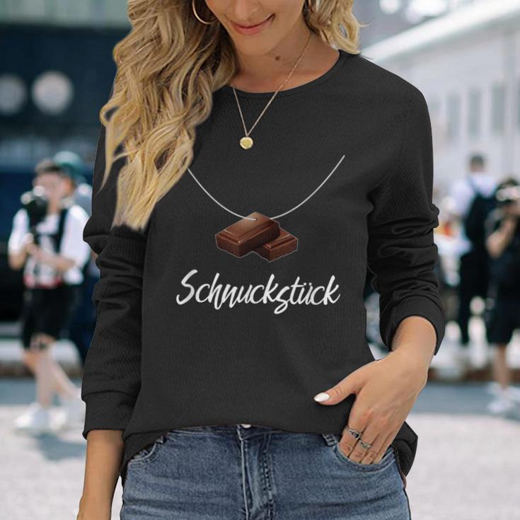 Schnuckstück With Chocolate Naschen Als Necklace Langarmshirts Geschenke für Sie