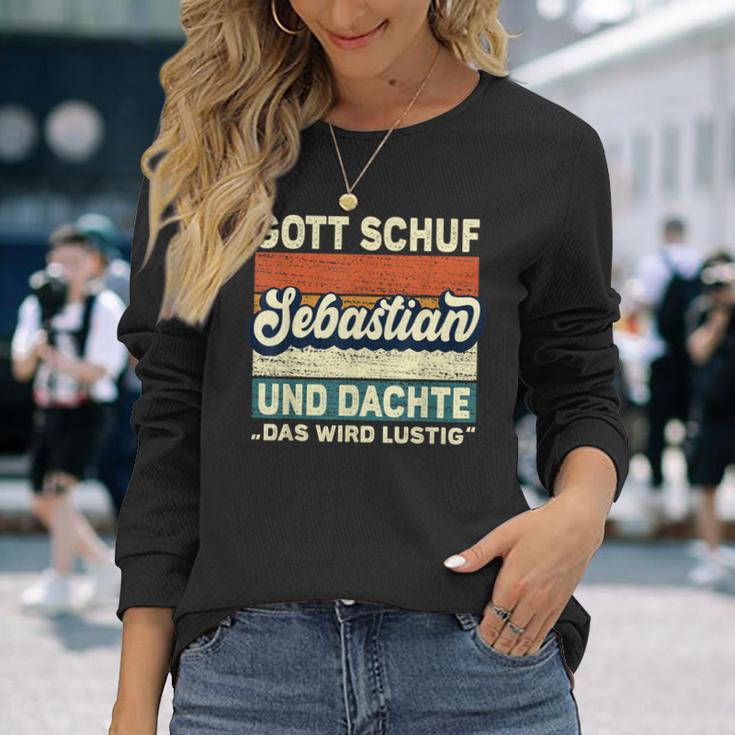 Sebastian Name Saying Gott Schuf Sebastian S Langarmshirts Geschenke für Sie