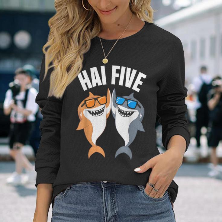 Shark Five Sharks Langarmshirts Geschenke für Sie