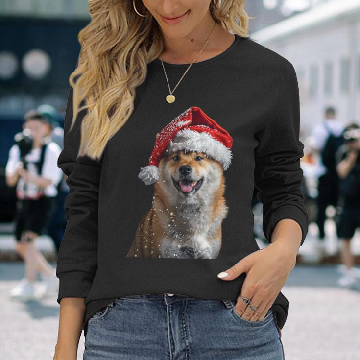 Shiba Inu Christmas Langarmshirts Geschenke für Sie