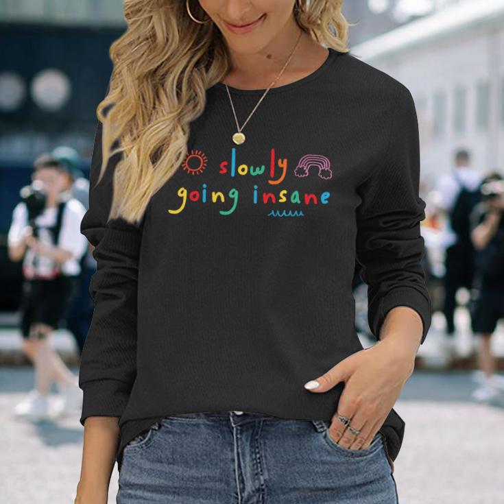 Slow Crazy Kidcore Clowncore Aesthetic Langarmshirts Geschenke für Sie